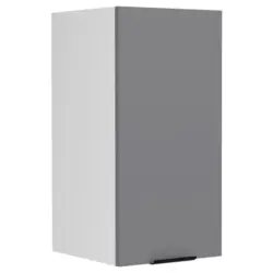 K&uuml;chenoberschrank 30/60/31 cm in Anthrazit, Wei&szlig;