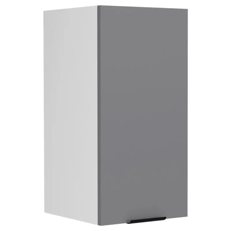 K&uuml;chenoberschrank 30/60/31 cm in Anthrazit, Wei&szlig;