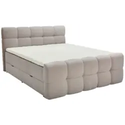 Boxbett 160/200 cm in Hellgrau