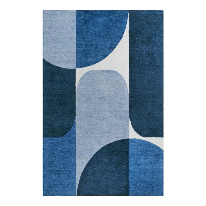 Webteppich 160/230 cm Backup Blau, Dunkelblau, Pastellblau