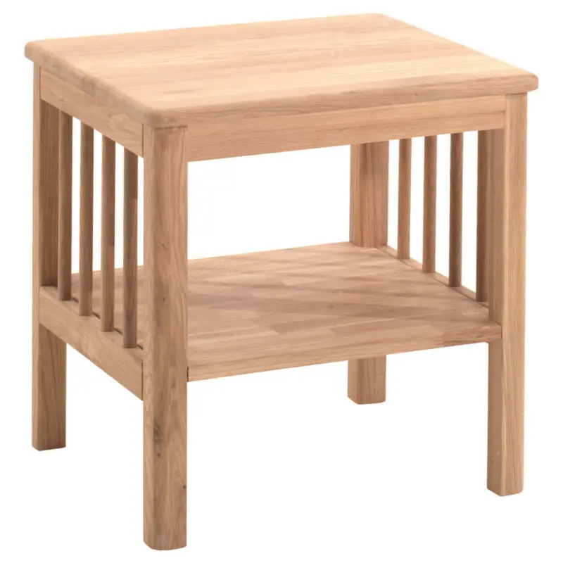 Nachttisch 50/50/45 cm in massiv Eiche Eichefarben