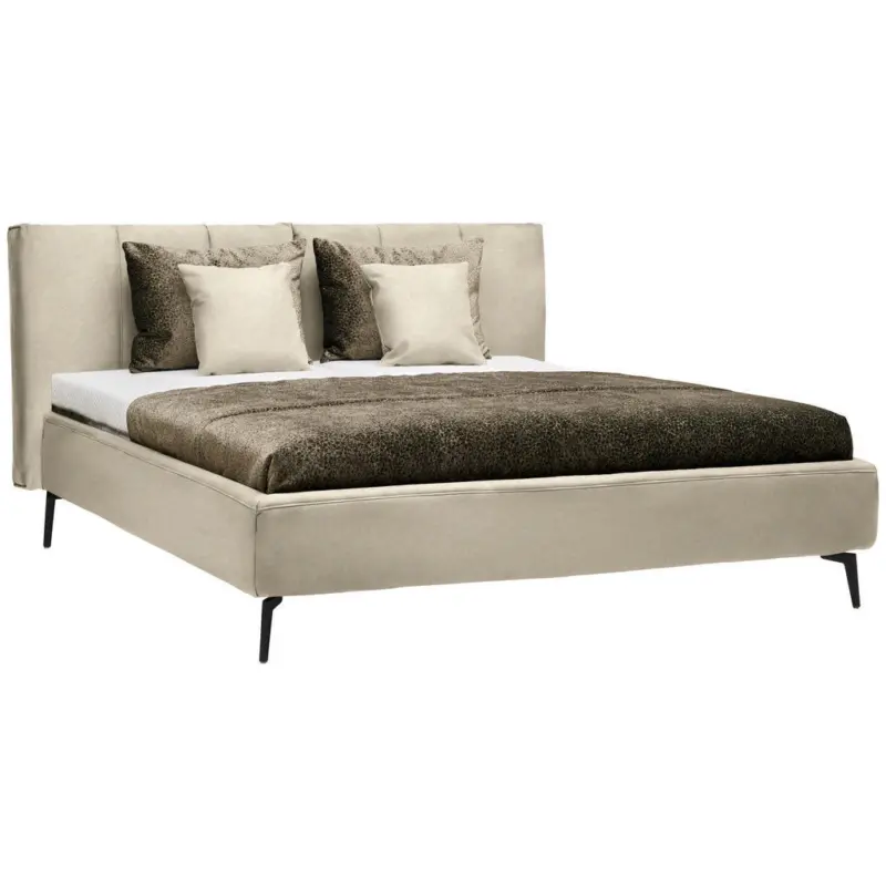 Polsterbett Matratze, Lattenrost Beige 160/200 cm