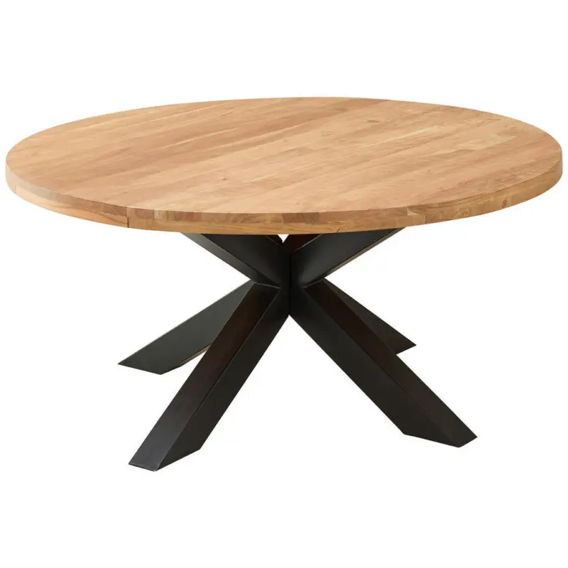 Esstisch in Holz, Metall 160/160/75 cm