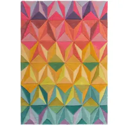 Wollteppich 170/120 cm Multicolor