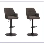 XXXLutz Lauterach - Ihr M&ouml;belhaus bei Bregenz Barhocker-Set in Anthrazit, Dunkelgrau