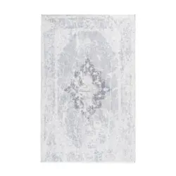 Flachwebeteppich 120/180 cm Prayer 100 Grau Grau