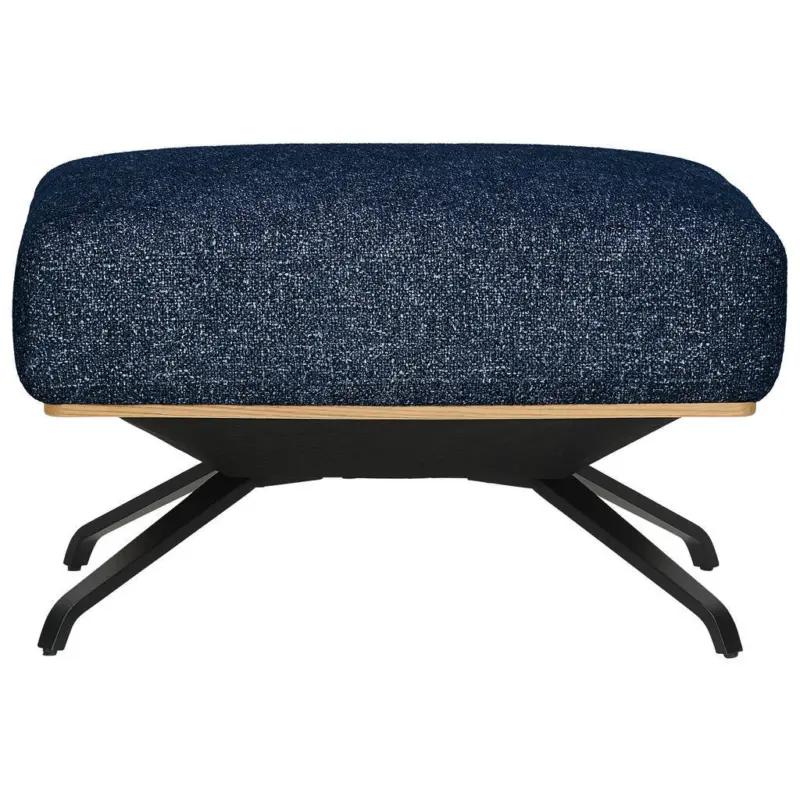 Hocker in Textil Blau