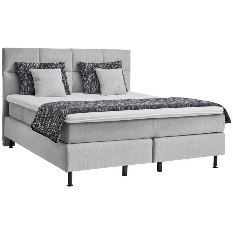 Boxspringbett 200/200 cm in Ecru
