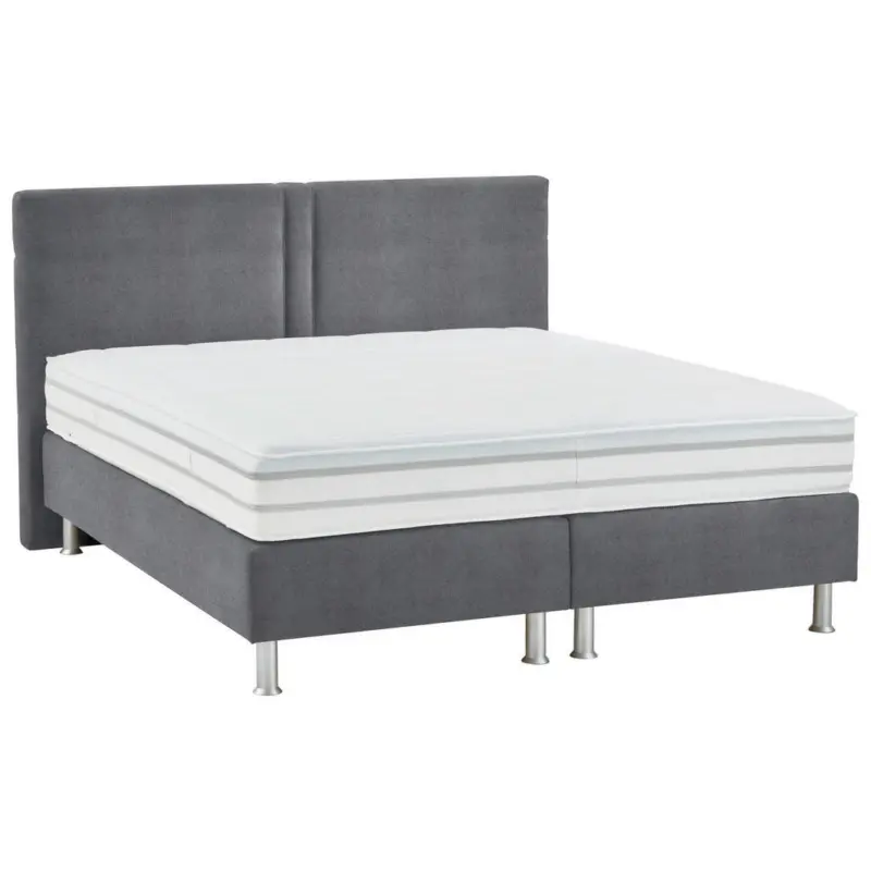 Boxspringbett 180/200 cm in Grau