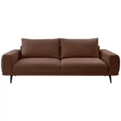 3-Sitzer-Sofa in Webstoff Braun