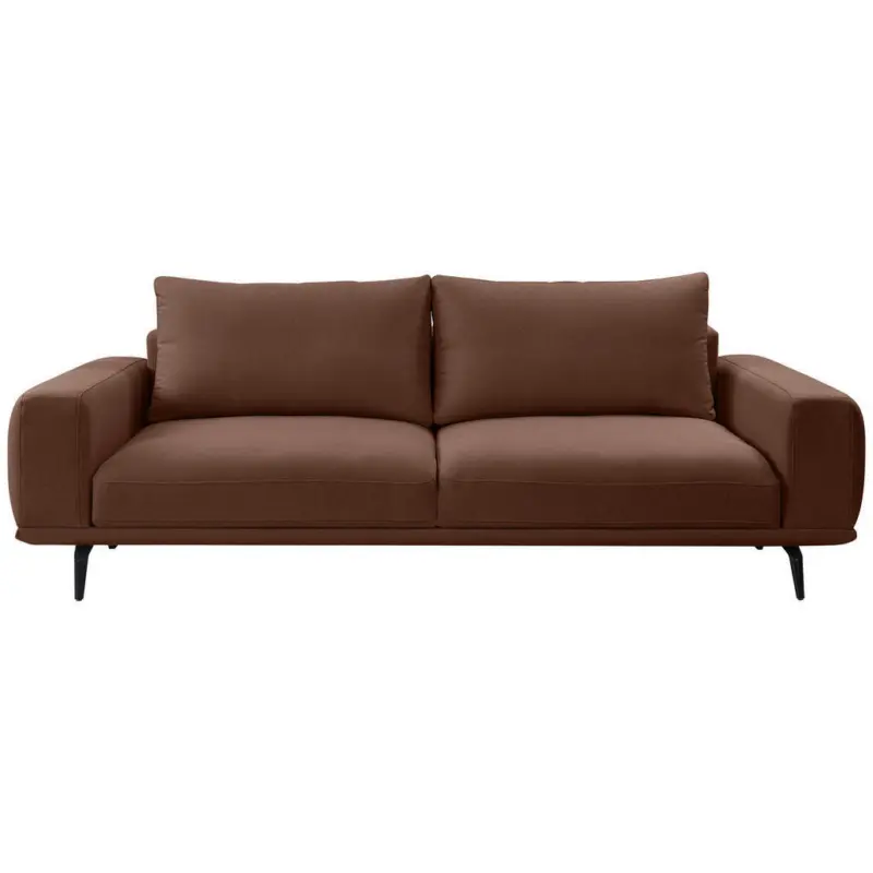3-Sitzer-Sofa in Webstoff Braun