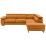 XXXLutz Lauterach - Ihr M&ouml;belhaus bei Bregenz Ecksofa in Mikrofaser Orange 273/226 cm