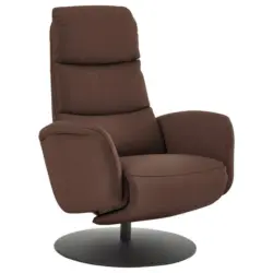 Relaxsessel in Leder Braun