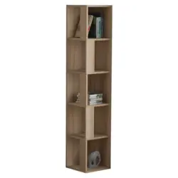 Eckregal in 32/159/32 cm Eichefarben