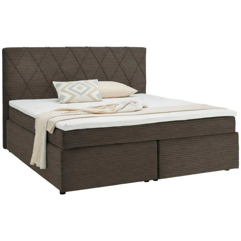 Boxspringbett 160/200 cm in Braun