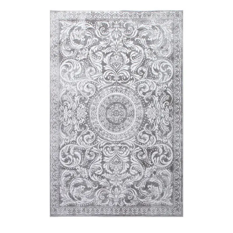 Vintage-Teppich 200/290 cm Victoria Grau, Wei&szlig;