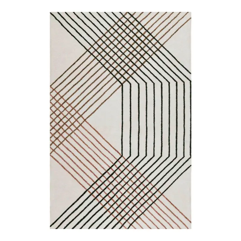 Tuftteppich 80/150 cm Bass Braun, Schwarz, Beige