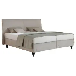 Boxspringbett 200/200 cm in Grau