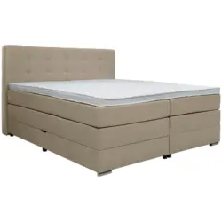 Boxspringbett 180/200 cm in Greige