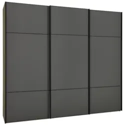 Schwebet&uuml;renschrank in Grau