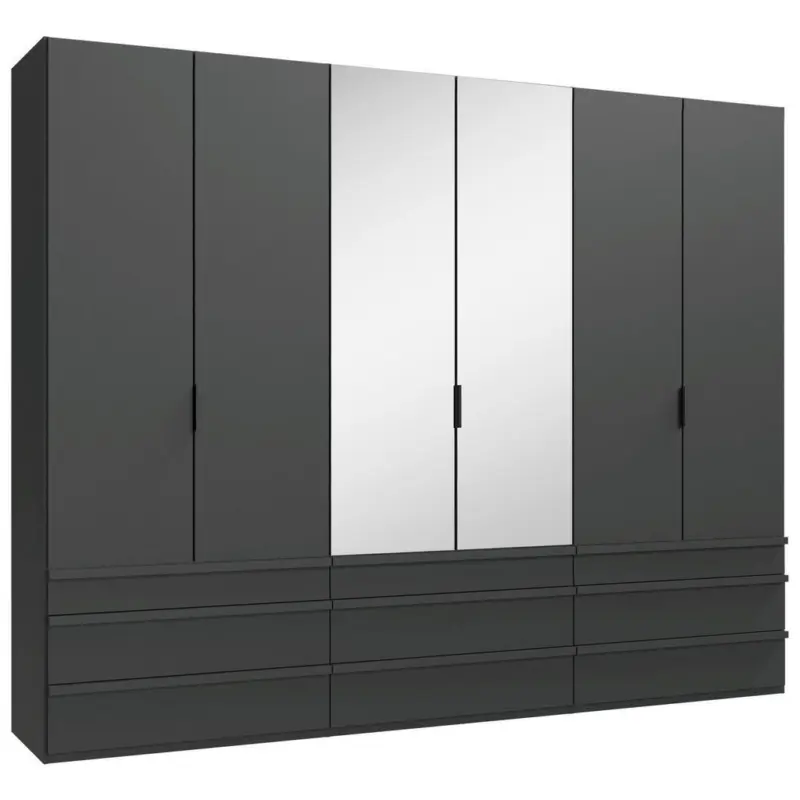 Faltt&uuml;renschrank in Graphitfarben
