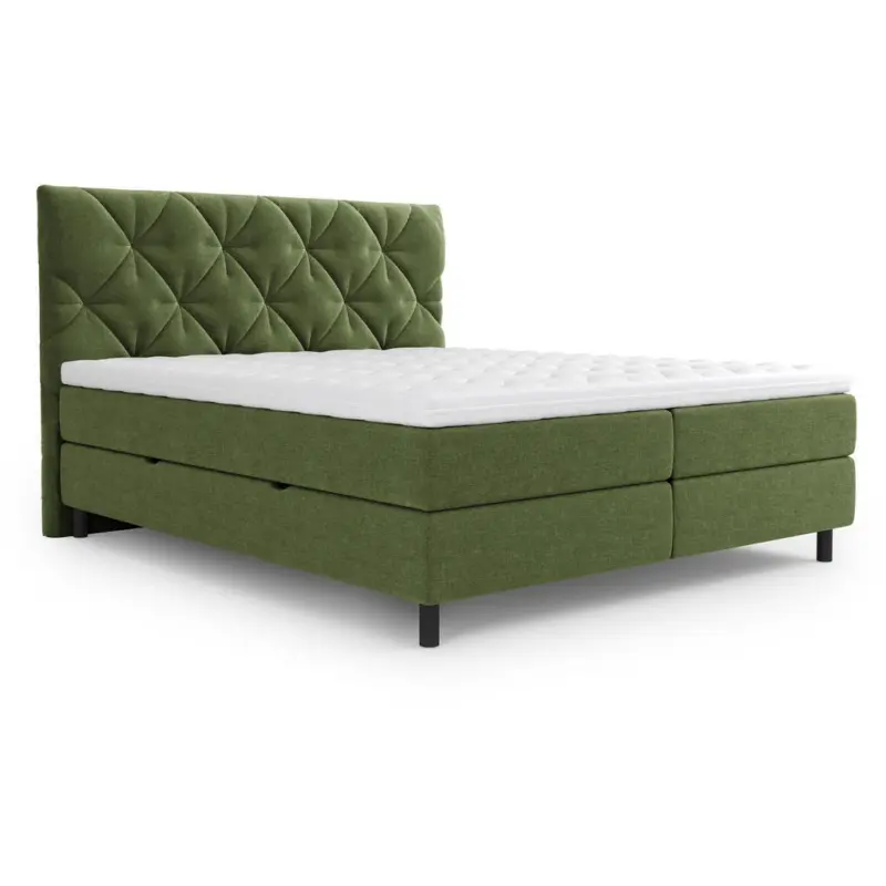 Boxbett 140/200 cm in Gr&uuml;n