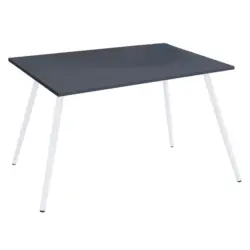 Schreibtisch 138/80/70 cm in Anthrazit, Wei&szlig;