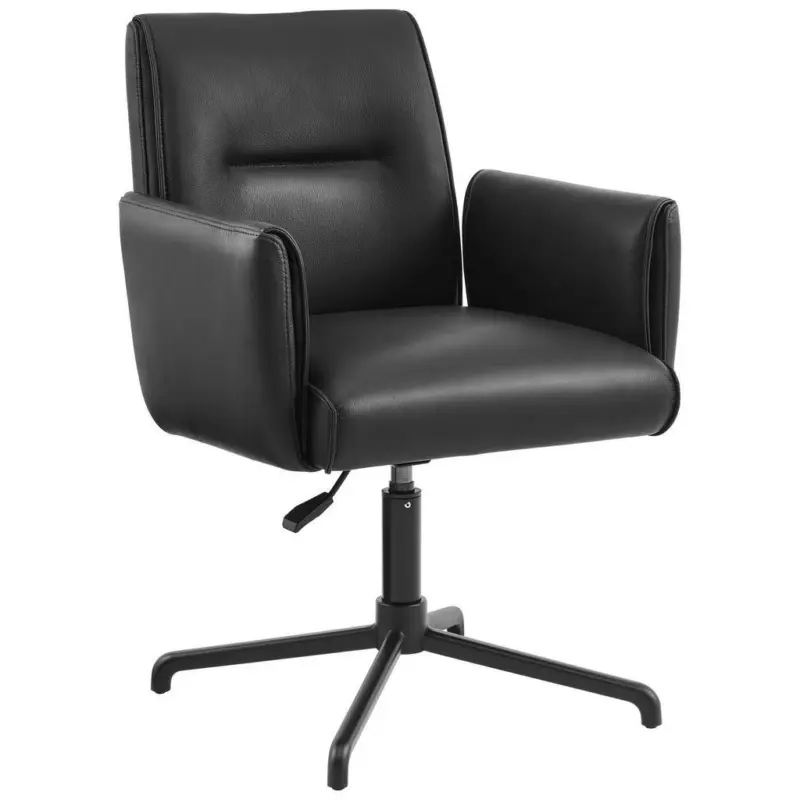 Armlehnstuhl Sitzfl&auml;che 360&deg; drehbar Echtleder