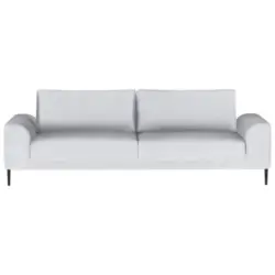 Schlafsofa in Cord Silberfarben