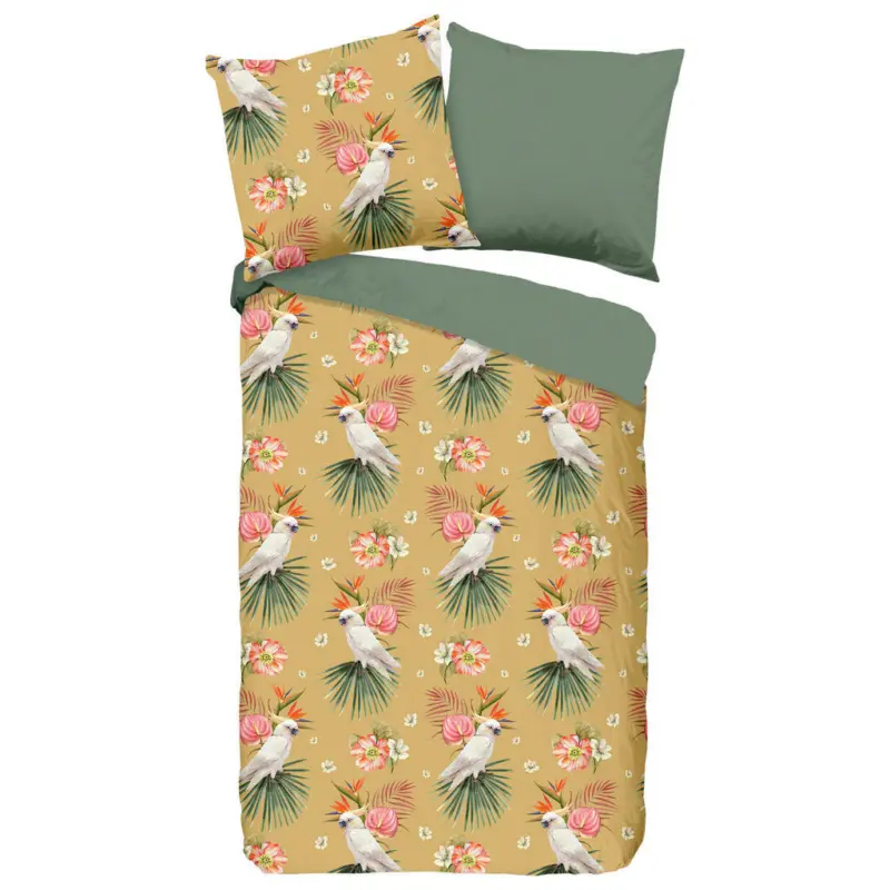 Wendebettw&auml;sche Kakatoe Mikrofaser 135/200 cm