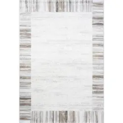 Webteppich 133/195 cm Catania Braun, Creme, Beige