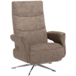 Relaxsessel in Textil Hellbraun