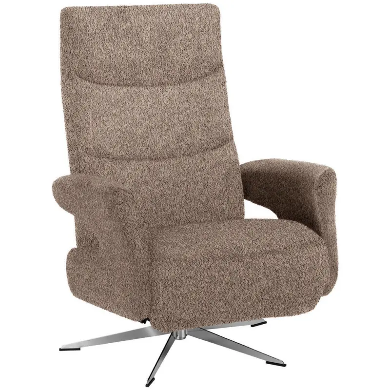 Relaxsessel in Textil Hellbraun