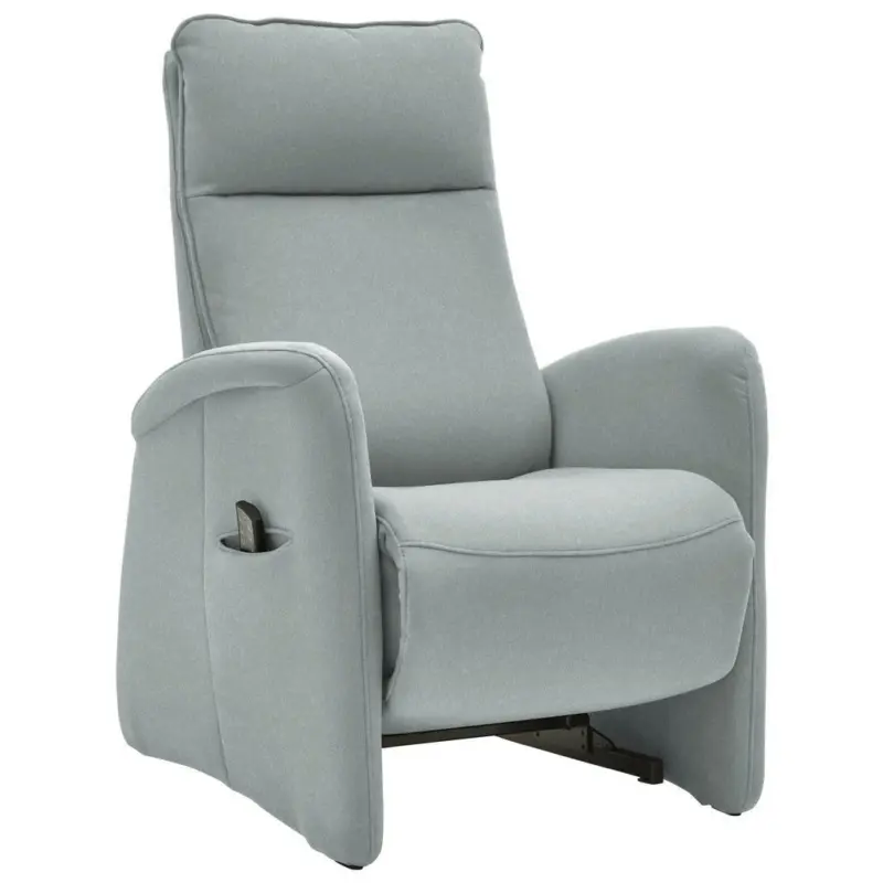 Fernsehsessel in Chenille Salbeigr&uuml;n