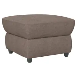 Hocker in Textil Taupe