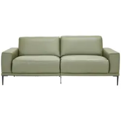 2,5-Sitzer in Echtleder Olivgr&uuml;n