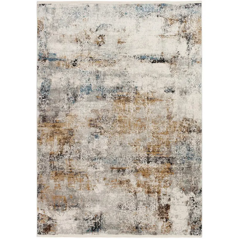 Vintage-Teppich 120/180 cm Le Mans Grau, Schwarz