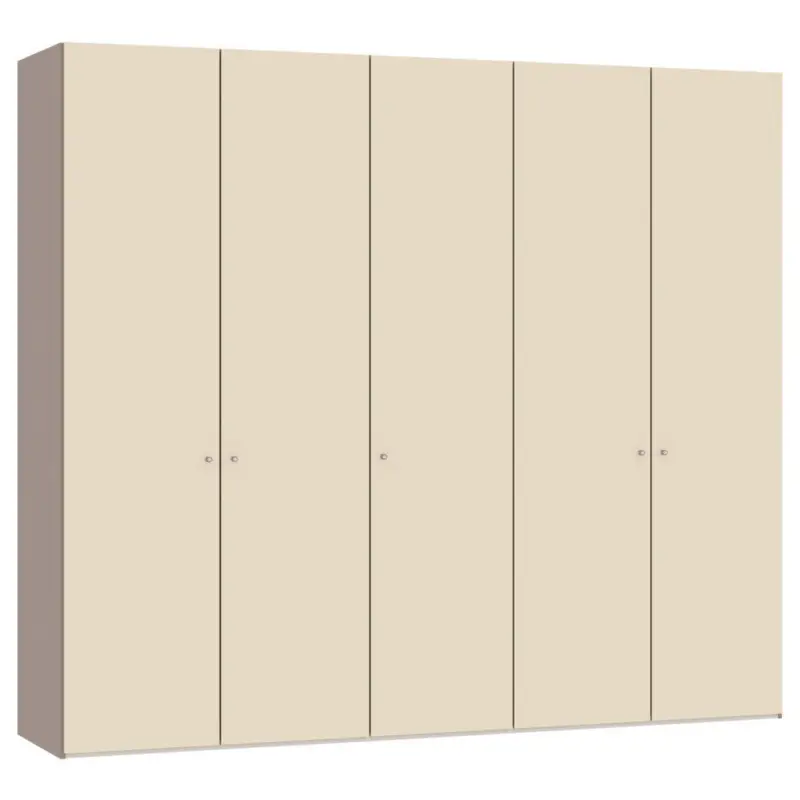 Dreht&uuml;renschrank in Creme, Hellbraun