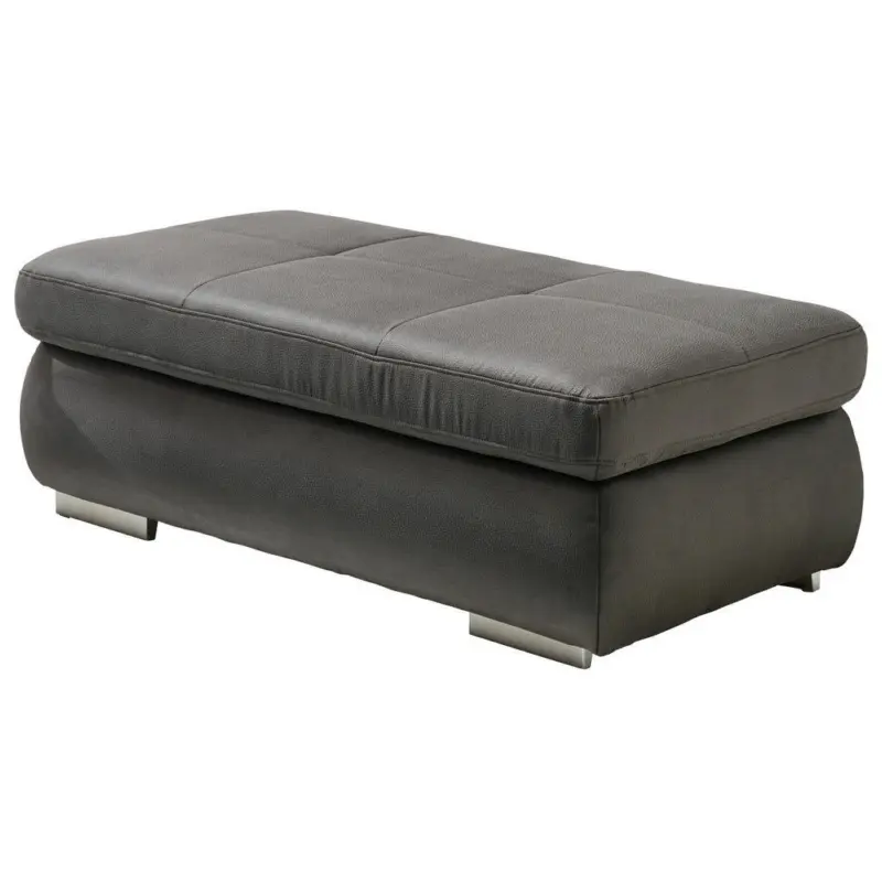 Hocker in Textil Grau