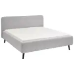 XXXLutz Lauterach - Ihr M&ouml;belhaus bei Bregenz Polsterbett gepolstertes Kopfteil Hellgrau 120/200 cm