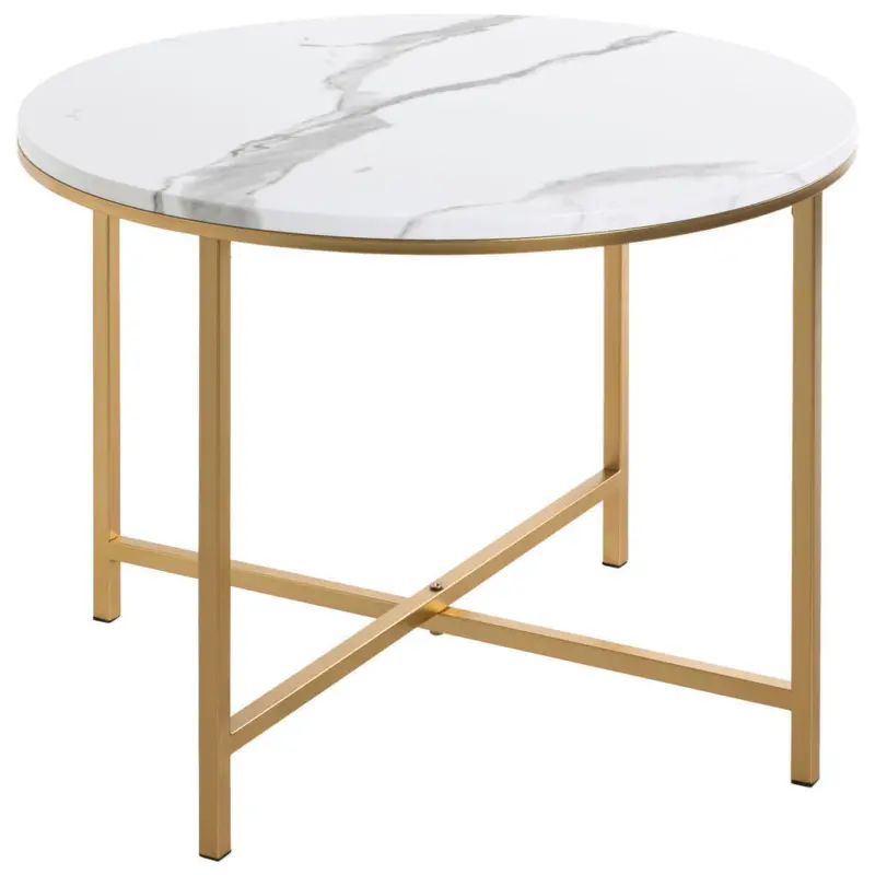 Beistelltisch in Metall, Holzwerkstoff 60/60/45 cm