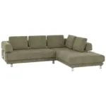 XXXLutz Lauterach - Ihr M&ouml;belhaus bei Bregenz Ecksofa in Chenille Hellgr&uuml;n 277/235 cm