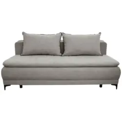 Schlafsofa Moliss in Flachgewebe Taupe