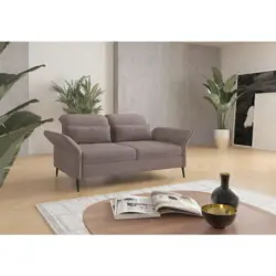 3-Sitzer-Sofa in Flachgewebe Taupe