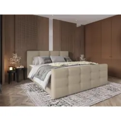 Boxbett 160/200 cm in Beige