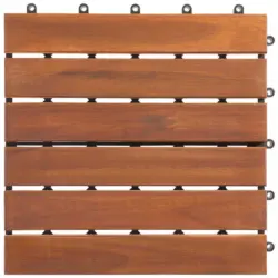 Terrassenfliese Akazie Uno 10 St&uuml;ck