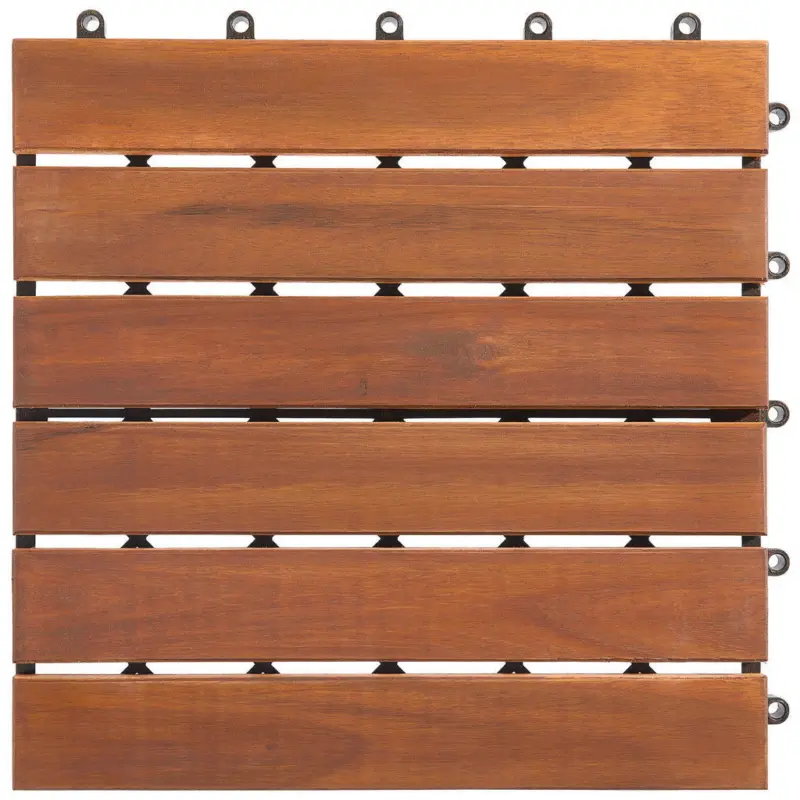 Terrassenfliese Akazie Uno 10 St&uuml;ck