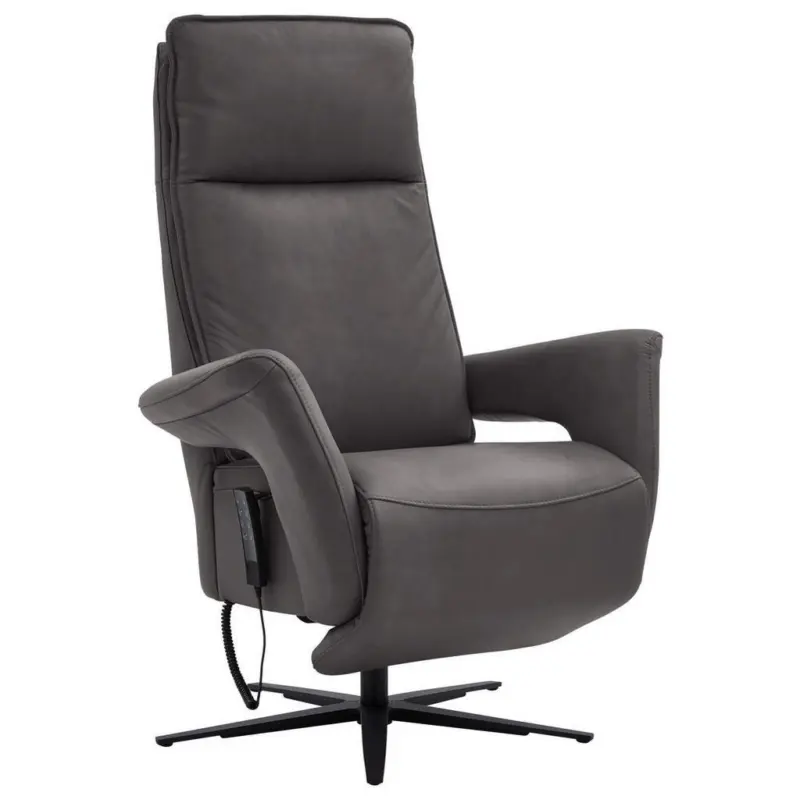 Relaxsessel in Leder Dunkelbraun