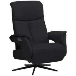 Relaxsessel in Leder Anthrazit