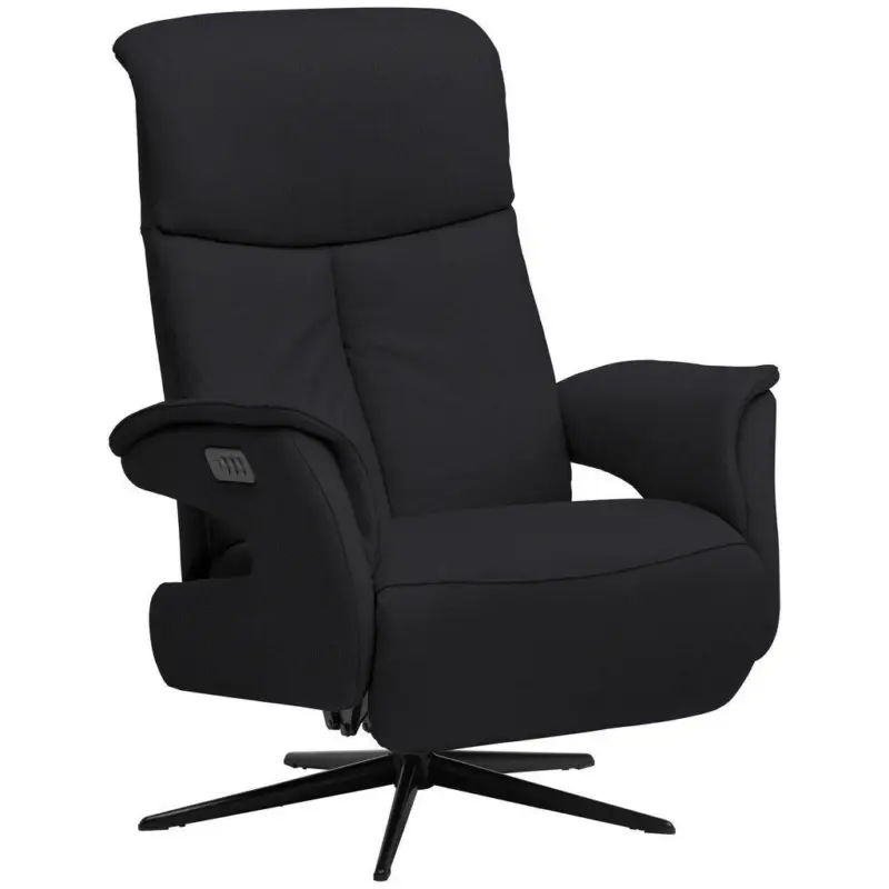 Relaxsessel in Leder Anthrazit